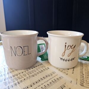 Christmas mug set of 2 - NOEL & JOY